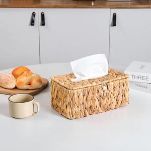 Boîte à jacinthe d'eau d'hôtel pour porte-papier de soie meilleur prix boîtes à couvercle de conteneur de serviettes naturelles - Product Image 3