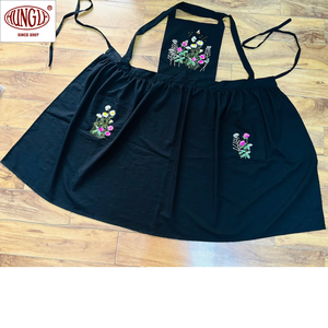 Venta al por mayor elegante floral animal bordado delantal formal decoración del hogar - Product Image 4