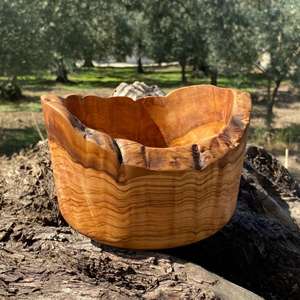 Ensaladera de madera natural para verduras frescas, aperitivos de frutas, pasta y mesa de comedor familiar - Product Image 2