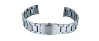 Bracelet de montre de luxe unisexe GD-P2 18-24 mm en argent, pièces de montre, boucle en acier inoxydable, bracelet de montre intelligente, résistant à l'eau, réglable