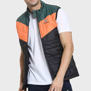 2025 Color sólido Casual hombres Puffer chaleco Streetwear nueva moda a prueba de viento hombres Puffer chaleco para adultos - Product Image 1