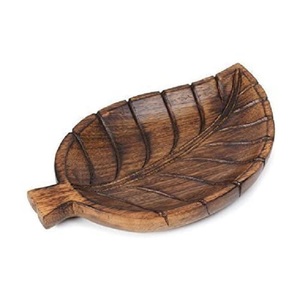 2022 New Collection High Quality <b>Leaf</b>-Design Wooden Serving Tray Natural Wood Kitchen Tools Food Serving at an Price - Product Image 1