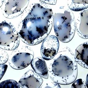 Vente en gros de pierres précieuses en vrac d'opale dendritique naturelle Cabochon de pierre précieuse belle pierre précieuse pour la fabrication de bijoux - Product Image 5