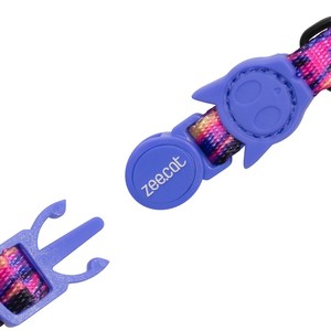 Luxurious Glitch <b>Cat</b> <b>Collar</b> 500 Striped Polyester Pet <b>Collar</b> Breakaway <b>Personalized</b> Elegant Western Bright Lights for Easy Pet - Product Image 4