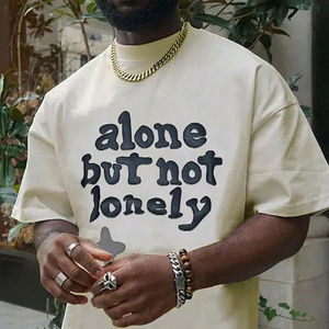 Camisetas de Alta Calidad con Estampado 3D Personalizado, Modernas, 100% Algodón, Hombros Caídos, Diseño Único, Venta al Por Mayor - Product Image 4