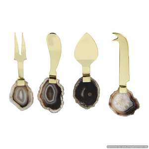 Stainless Steel Cake Sever <b>Set</b> With Rattan Handle Metal Flatware Cutlery <b>Set</b> Highest Quality Home Decorative Flatware <b>Set</b> Supply - Product Image 5