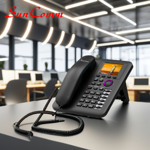 Téléphone IP d'entreprise SC-9012B-PH avec connectivité réseau PoE, voix HD, compatible aides auditives, montable au mur - Product Image 2