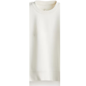 Sudadera Ecológica de Invierno para Mujer, Bordada, Transpirable, de Forro Polar, Cuello Redondo, Resistente al Viento, Color Blanco Puro, Poliéster/Algodón - Product Image 3