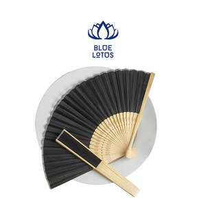 Abanico de papel manual de alta calidad, artesanías de madera de estilo japonés - Product Image 1