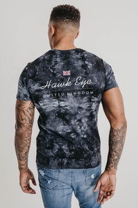 Camiseta Deportiva Premium de Manga Corta para Hombre, Cuello Redondo, Tinte Liso, Verano, Servicio OEM de Hawk Eye Sports - Product Image 2