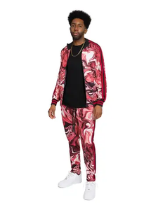 Ensemble personnalisé pour homme, veste zippée en nylon respirant à col cheminée, jogging, ensemble coupe-vent deux pièces, survêtement pour homme - Product Image 4