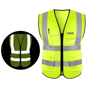 Gilet de sécurité de construction Hi Viz avec bande réfléchissante Gilet de sécurité étanche Logo personnalisable Vêtements de travail Gilet de travail de sécurité - Product Image 6