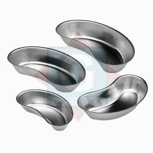 Plateau de rein manuel de haute qualité multi-usages hôpital creux meilleure qualité en acier inoxydable - Product Image 1