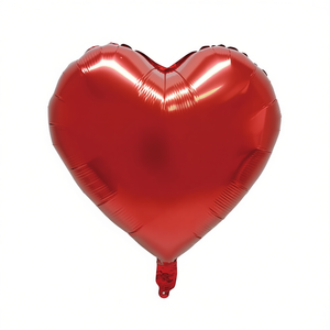 Ballon en forme de cœur en feuille d'aluminium rouge 45 cm, décorations pour la Saint-Valentin - Product Image 2