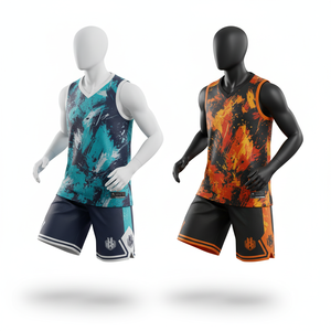 Ensemble de basketball par sublimation |   Maillot et short d'équipe personnalisés |   Uniforme de sport haut de gamme - Product Image 3