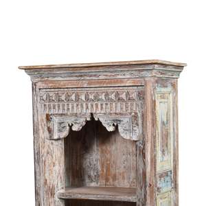 <b>Rustic</b> Wooden Bookshelf for Home Office Living Room Bedroom School Hotel with Durable Metal Cabinet Design - Product Image 4