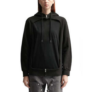 Sweat-shirts à capuche pour femmes 100% coton, sweats à capuche amples et douillets en polaire avec manches longues, logo sur le devant, manteau d'hiver avec poche - Product Image 5