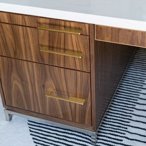 Tirador de puerta, tirador de armario de latón de lujo dorado para el hogar, cocina, muebles de oficina, herrajes para puerta, cajón, armario, tirador de armario - Product Image 3