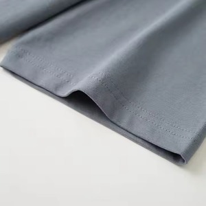 Camiseta de Calidad con Cuello Redondo, Hombros Caídos, Estilo Urbano, Lisa para Hombre, Logotipo Personalizado, Camiseta de Hombre 100% Algodón, Diseño - Product Image 5