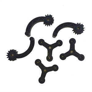 Supports structurels moulés par injection sur mesure d'origine vietnamienne en PA6 renforcé contre les chocs et TPE amortissant les vibrations selon les plans - Product Image 3