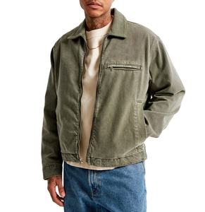 Veste en jean personnalisée de haute qualité pour hommes veste en toile vintage de style streetwear d'automne pour homme - Product Image 1