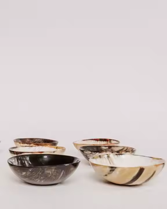 Sustainable Handmade Polished Horn Bowl Biodegradable and Eco-Conscious Party <b>Dinnerware</b> by Crscent Crafts - Product Image 1