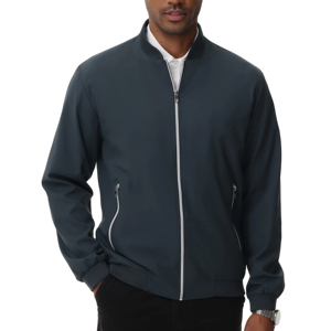 2025 Offre Spéciale hommes Bomber vestes mode élégant léger coupe-vent printemps automne décontracté fermeture éclair rue Style Bomber veste - Product Image 1