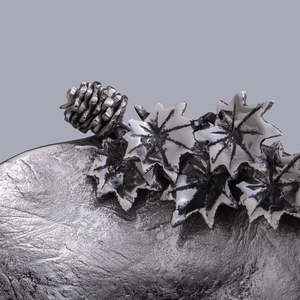 Plateau en aluminium fait main de designer, design zen asiatique, multifonctionnel, décoration de Noël, ZAHID EXPORTS, marché d'exportation premium - Product Image 3