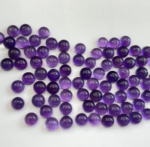Améthyste naturelle ronde 2mm Cabochon dos plat-Améthyste lâche pierre précieuse de qualité supérieure - Product Image 3