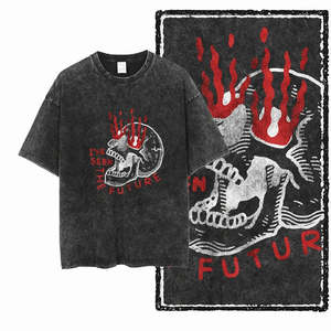 เสื้อยืดผ้าฝ้าย 100% ลาย J'ai Vu Le Futur แบบเรียบ น้ำหนัก 220 กรัม ผลิตด้วยวิธีการพิมพ์สกรีน - Product Image 2