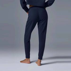 Pantalones de Vestir de Invierno para Mujer |   Pantalones Cargo Ligeros 100% Algodón con Frente Plano de Encaje, Cintura Elástica y Textura Acanalada - Product Image 2