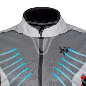 Blouson d'été pour moto pour hommes et femmes, équipement de moto avec rembourrage de protection, tissu Cordura, visibilité nocturne améliorée - Product Image 6