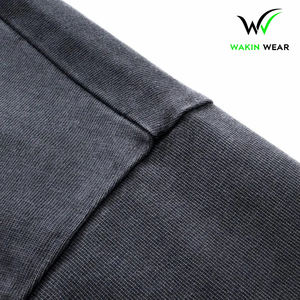 Ropa de calle personalizada algodón lavado con ácido camiseta de gran tamaño serigrafiado manga larga doble capa camisas de manga doble - Product Image 5