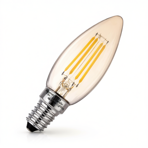 Bombilla LED Ajustable E14 Tipo Vela 4W Ámbar, Categoría de Producto: Bombillas LED - Product Image 2
