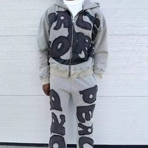 ชุดวอร์มใส่ได้ทั้งชายและหญิงสำหรับฤดูหนาวใส่ได้ทั้งชายและหญิงผ้าปักลาย - Product Image 2