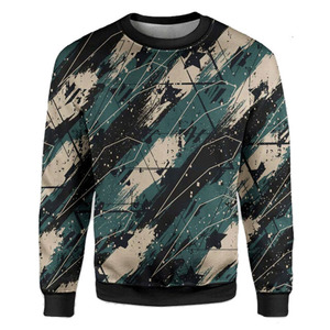 Sudadera Personalizada para Hombre, de Algodón y Felpa, Anti-Pilling, Cuello Redondo, Corte Holgado, Estilo Casual, con Estampado Digital - Product Image 1