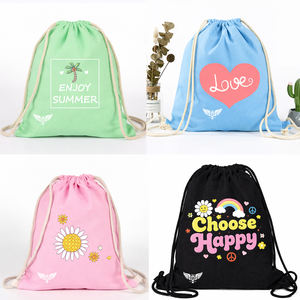 Sac à cordon personnalisé avec logo imperméable en nylon Oxford polyester Sac de sport de plein air Sac à dos à cordon Sac de natation - Product Image 4