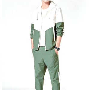 Chaqueta cortavientos 100% poliéster para hombre, con cremallera completa, logotipo personalizado impreso, ropa deportiva y para exteriores ligera, OEM - Product Image 4