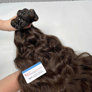 Raw hair bundles Double Drawn Human Hair 100% <b>Top</b> Quality Raw Unprocessed Vietnamese Hair - Product Image 3