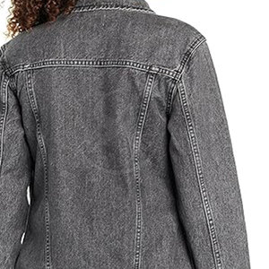 Vestes en jean tricotées pour femmes, faible MOQ, respirantes, design personnalisé, 100% coton - Product Image 6