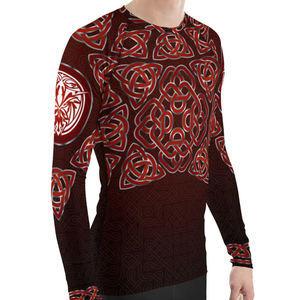 T-shirt de compression à sublimation pour grappling MMA Rash Guard Bjj Rashguard imprimé sur mesure pour hommes Technologie OEM à manches longues - Product Image 3