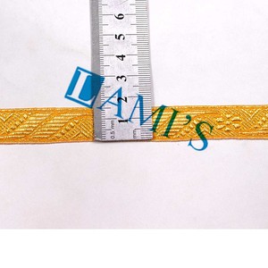 2023 trenzas doradas hechas a mano de alta calidad, cordones, uniforme, adornos de alambre de lingotes de oro, decoración de zapatos, trenzas, encaje textil de galón - Product Image 6