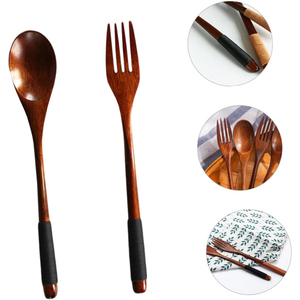 Cuillère et fourchette en bois fabricant de couverts en vrac de l'Inde Design tendance couverts en bois faits à la main décor à la maison haut élégant - Product Image 4