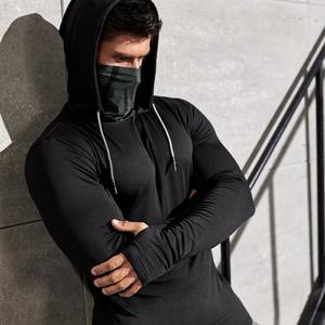 Sweat à capuche à manches longues de sport décontracté pour hommes, résistant aux UV et respirant, couleur unie pour la randonnée et la pêche - Product Image 5