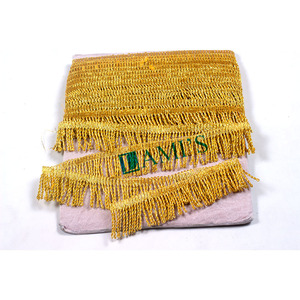 Vente de haute qualité 2023 OEM Bullion Fringe Frange personnalisée En gros Argent Métallique Frange - Product Image 3