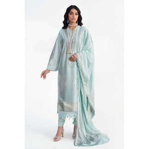 Ensemble de 3 pièces pour femmes, costume en tissu brodé avec dupatta en mousseline brodée KD-62001 - Product Image 1