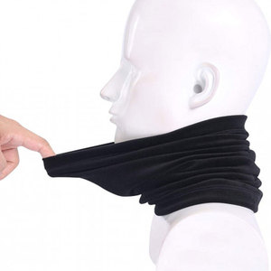 Cou tricoté en laine d'hiver unisexe avec logo personnalisé réchauffe le cou doux en tricot uni de haute qualité pour la vente en ligne - Product Image 2
