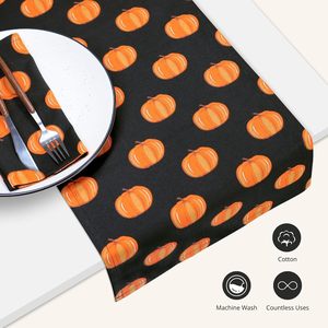 โต๊ะฟักทองตกแต่งตามฤดูกาลโต๊ะรับประทานอาหารชิ้นกลางโต๊ะรับประทานอาหารทำจากผ้าฝ้ายสำหรับวันขอบคุณพระเจ้างานสังสรรค์ในบ้านวันฮาโลวีน - Product Image 3