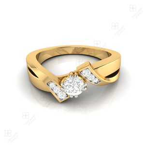 Nouveaux Designs 14k Solide Or Naturel Diamant Solitaire Certifié Bague De Mariage En Vrac En Gros Entièrement Personnalisable Bagues En Diamant - Product Image 6