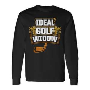 Camiseta de manga larga Ideal Golf Widow para amantes del golf, ropa informal para mujer - Product Image 1